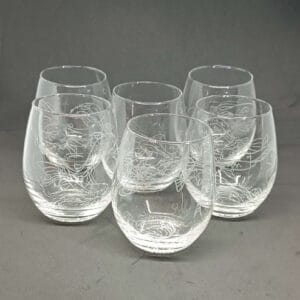 Set de verres gravés