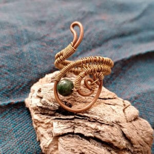 Bague ouverte Agathe mousse