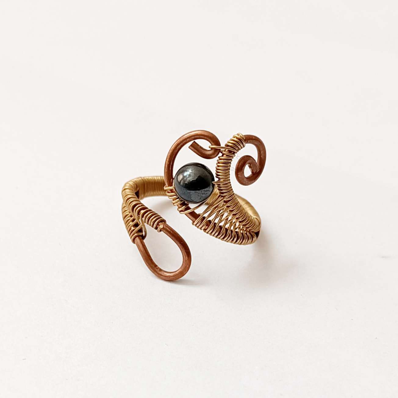 Bague ouverte hématite – Image 3