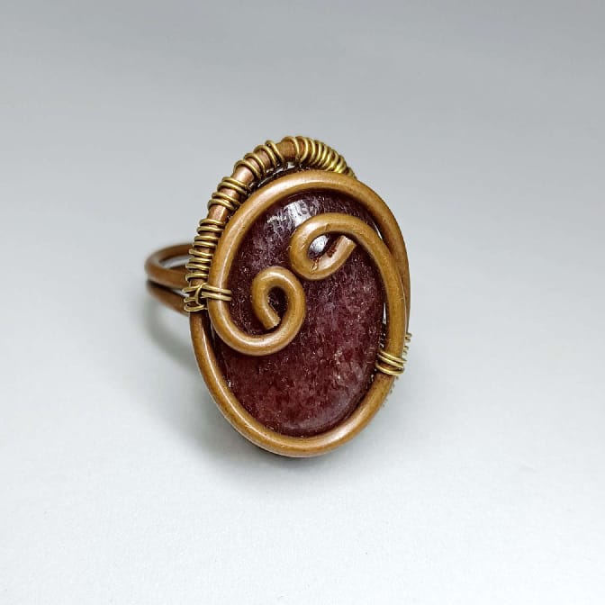 Bague quartz fraise – Image 2