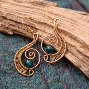 Boucles œil de tigre teintées