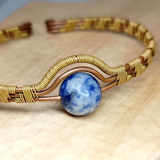 Bracelet tressé Sodalite