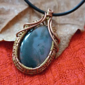 Collier agate mousse