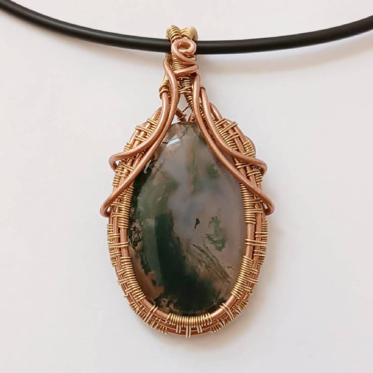 Collier agate mousse – Image 2