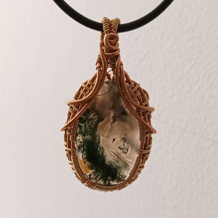 Collier agate mousse – Image 4