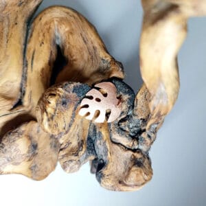 Collier plaque feuille Monstera