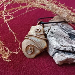 Collier simple quartz jaune