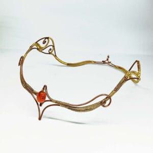 Diadème fantaisie avec Cornaline