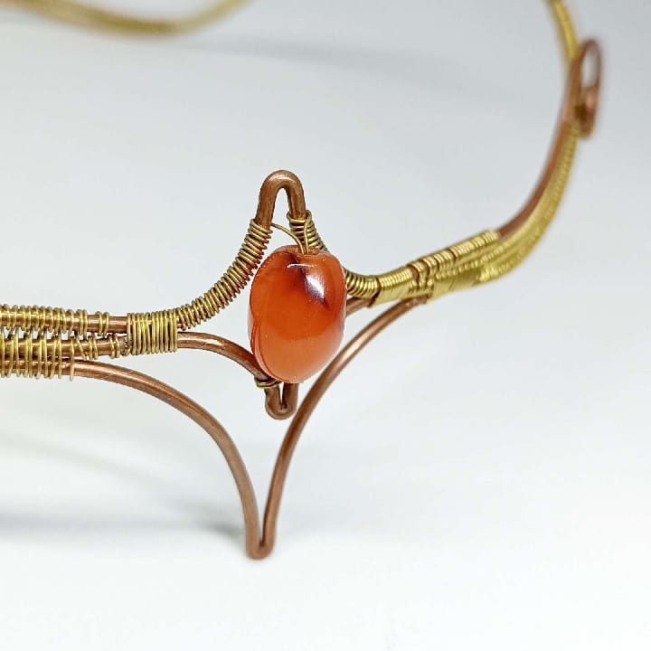 Diadème fantaisie avec Cornaline – Image 3