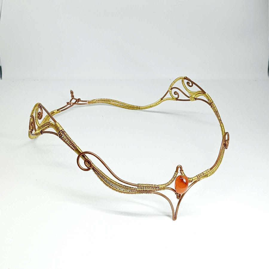 Diadème fantaisie avec Cornaline – Image 2